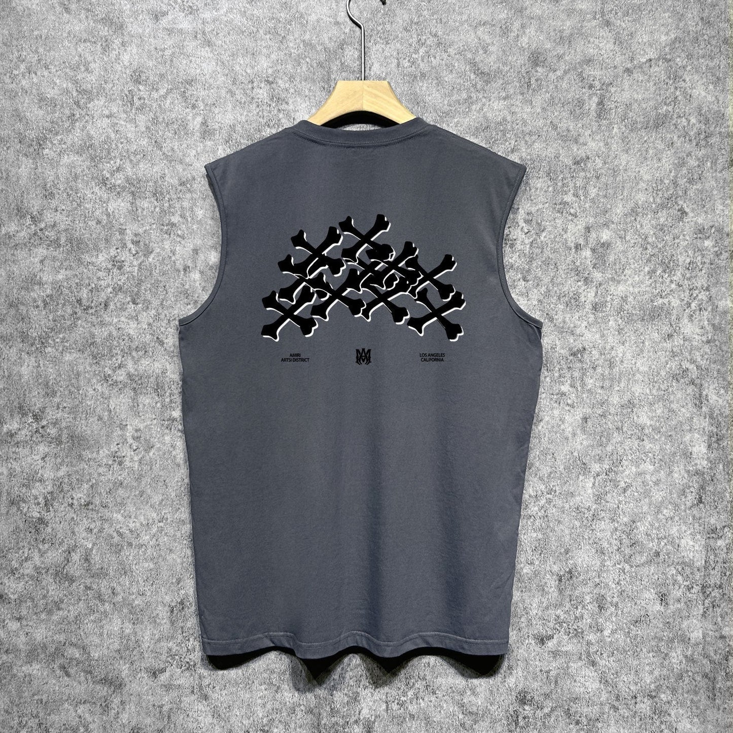 Amiri tank top skeleton letterprinting