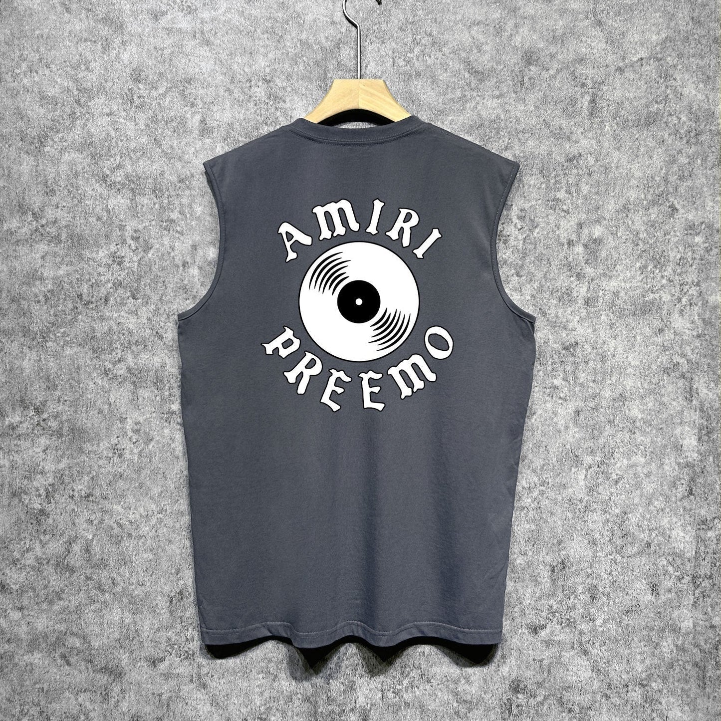 Amiri tank top radar sonic printing