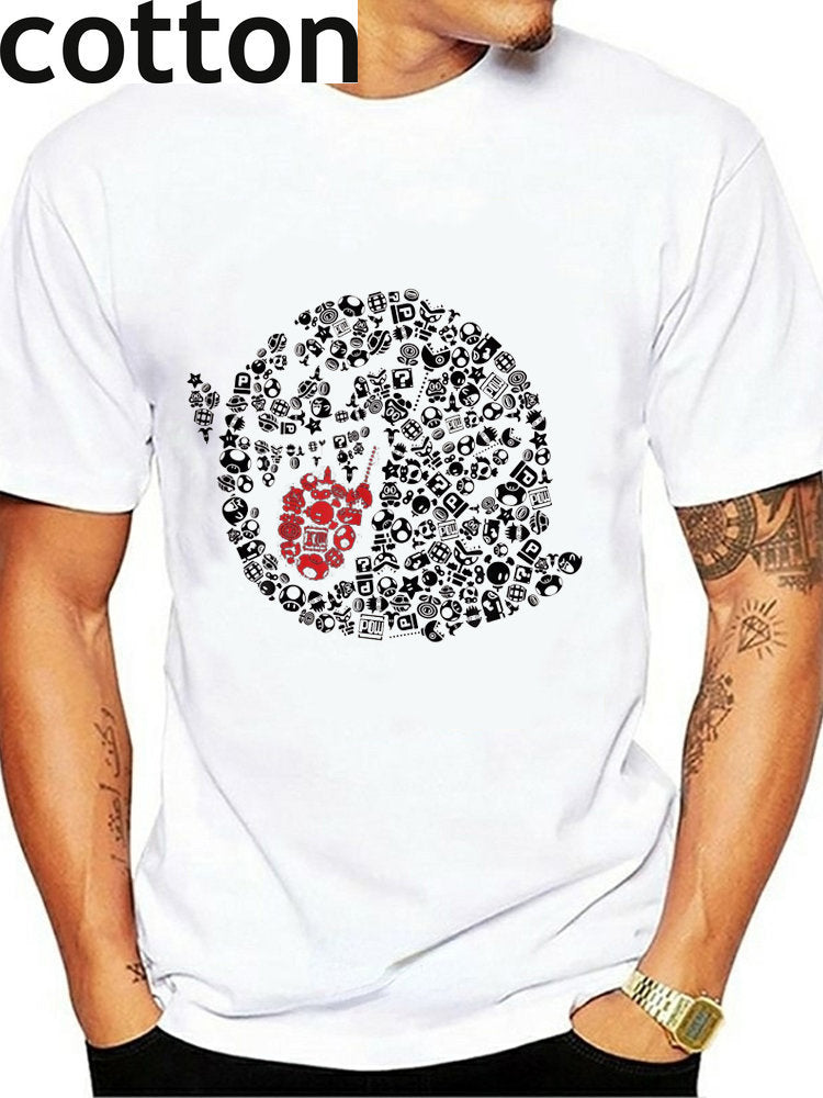 2024Funny Boo Portrait Graphic Cotton T-Shirt Summer