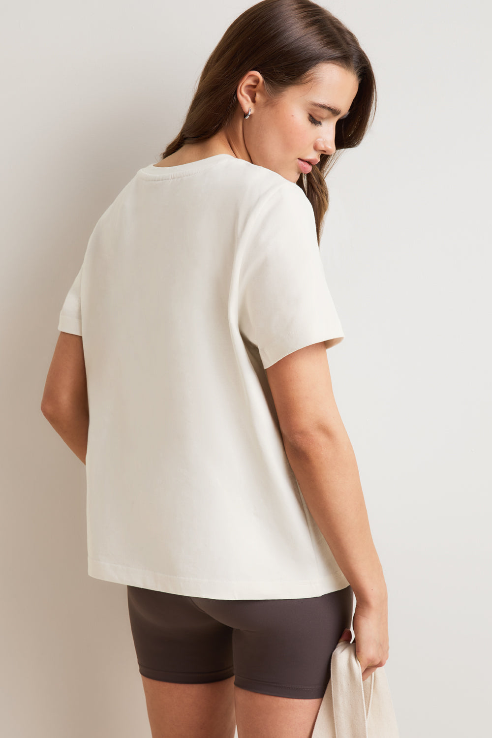 TALA Embossed Logo T-Shirt - Ivory