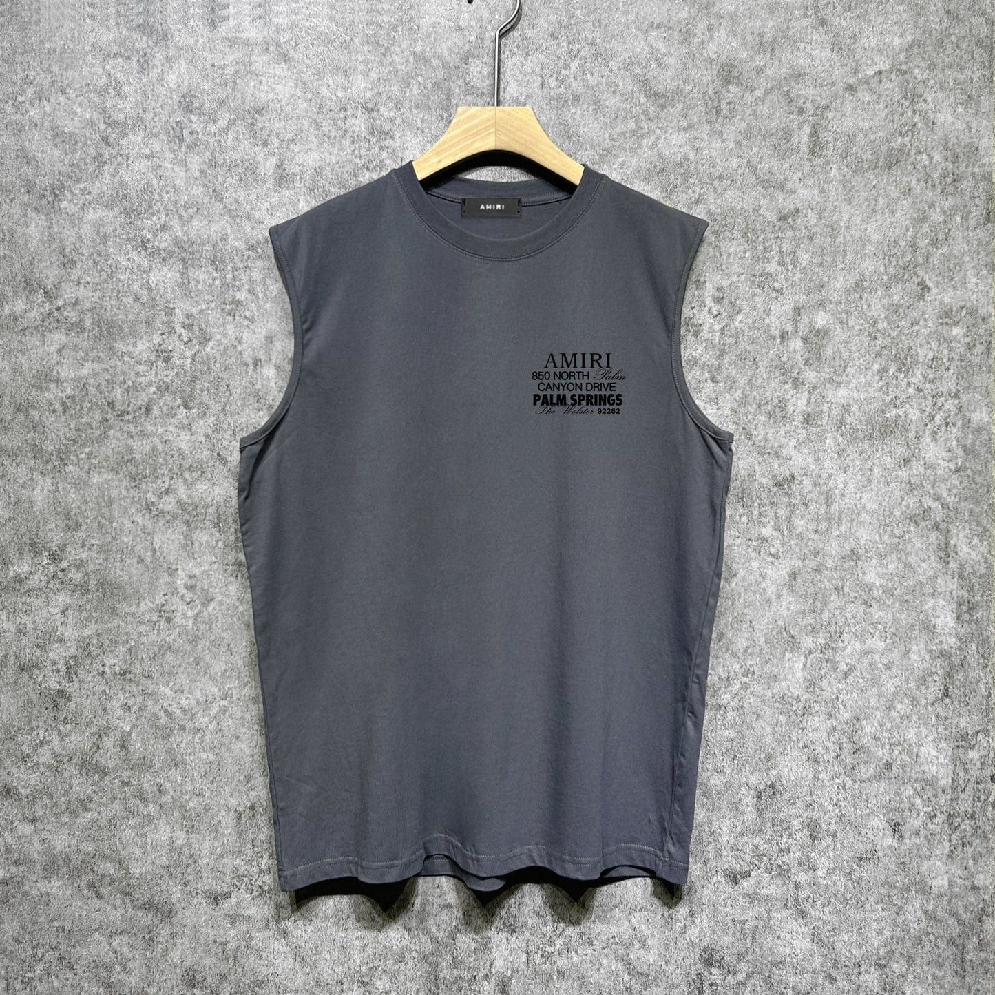 Amiri tank top pink bone print