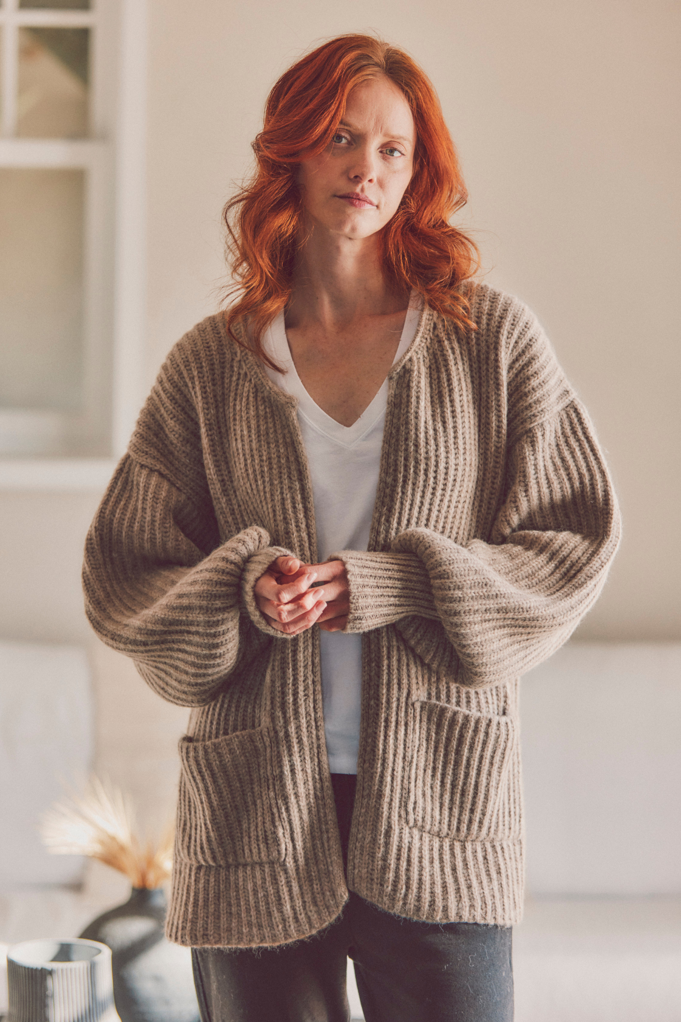 Alpaca Cocoon Cardigan