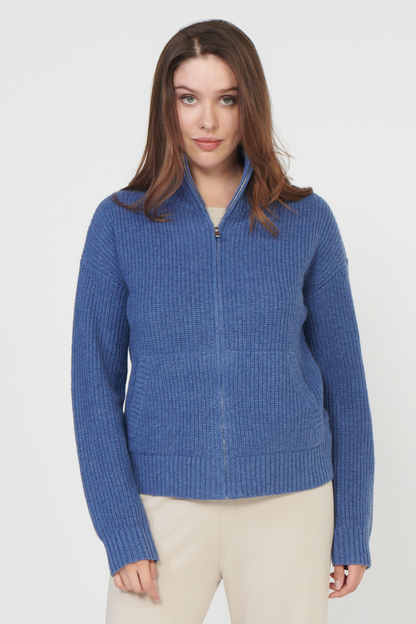 Oversized Bay Street Cashmere Zip Up
