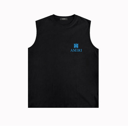 Amiri tank top small spider letter horizontal stripprinting