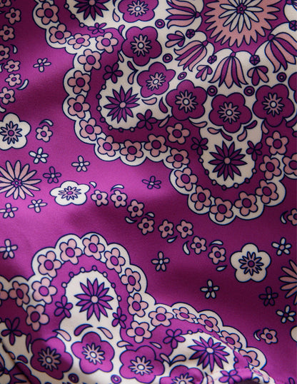 Braided Loop Back Swimsuit-Radiant Orchid Dizzy Daisy