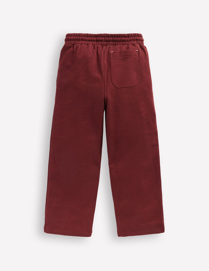 Bobbie Appliqué Sweatpants-Chestnut Cats