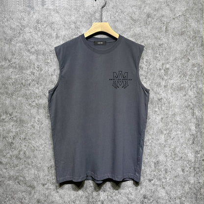 Amiri tank top damaged oil painting printing