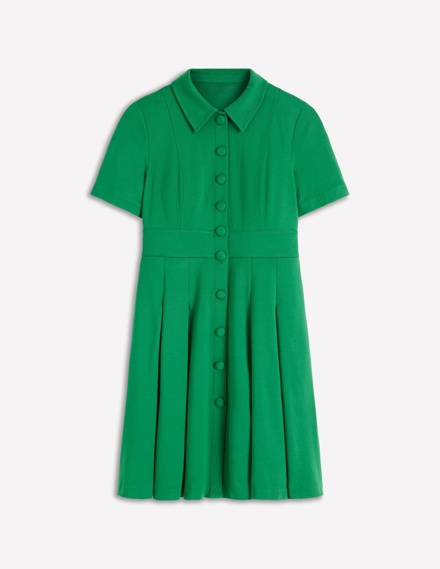 Bridget Ponte Short Dress-Fresh Green