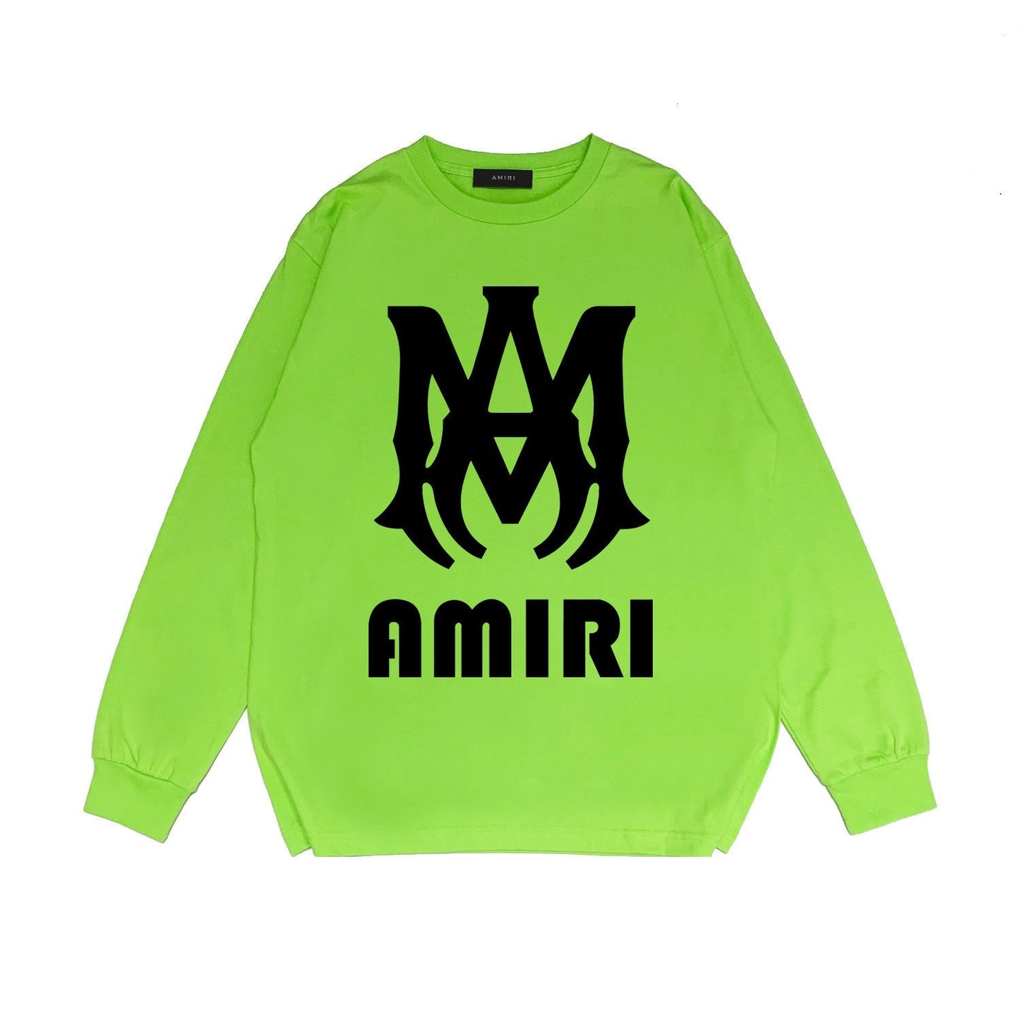 Amiri Long Sleeved Shirt Printed Trendy Pure Cotton