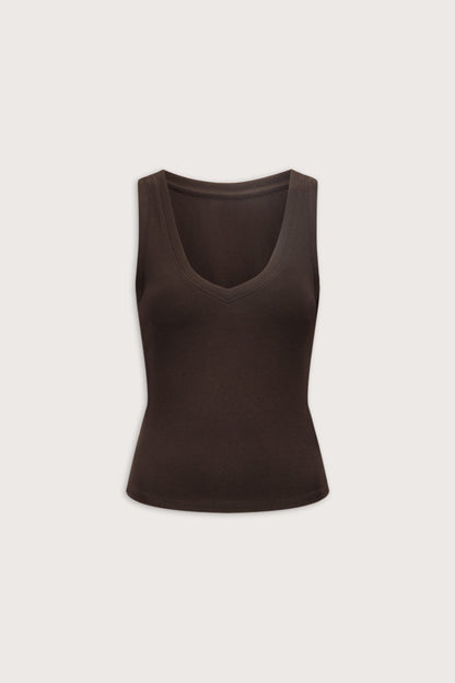 365 Sculpting Lounge Reversible Tank - Espresso
