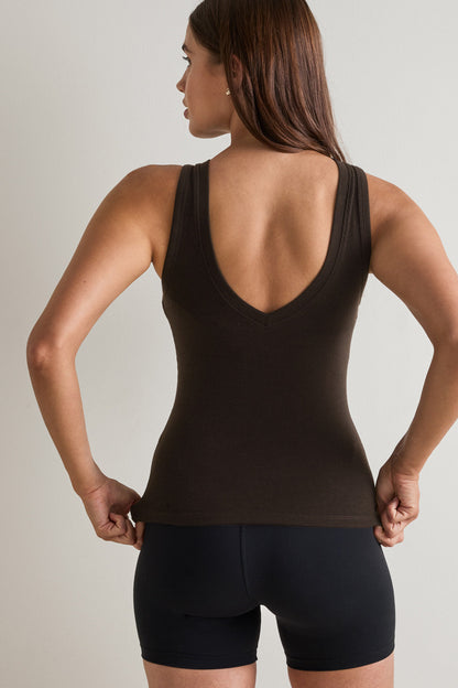 365 Sculpting Lounge Reversible Tank - Espresso