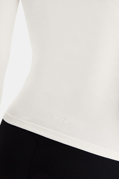 365 Core Cotton Long Sleeve T-Shirt - Ivory