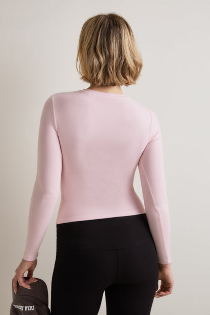 365 Sculpting Lounge Top - Ballet Pink