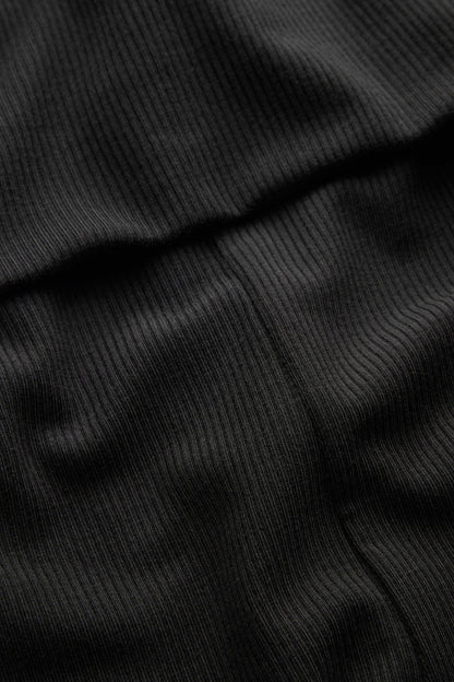 365 Sculpting Lounge Fold Waist Flared Trousers - Shadow Black