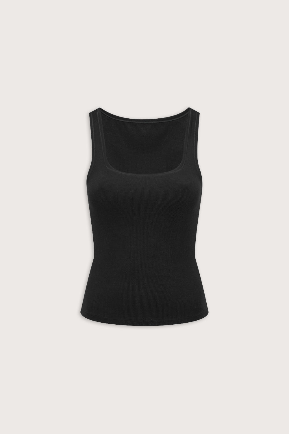 365 Sculpting Lounge Square Neck Vest - Shadow Black