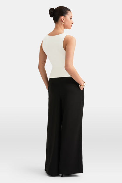 365 Boat Neck Tank - Vanilla