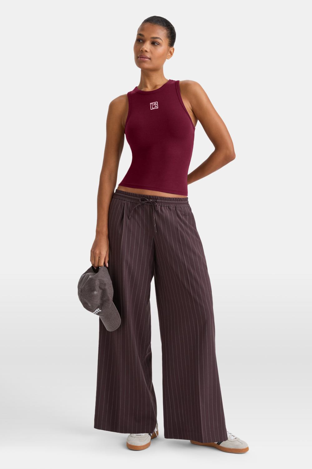 365 Rib Logo Racer Vest - Port Red