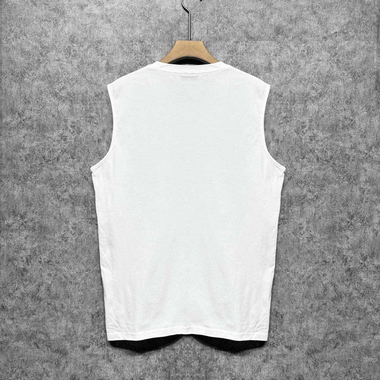 Amiri tank top with overlapping letter foam printing