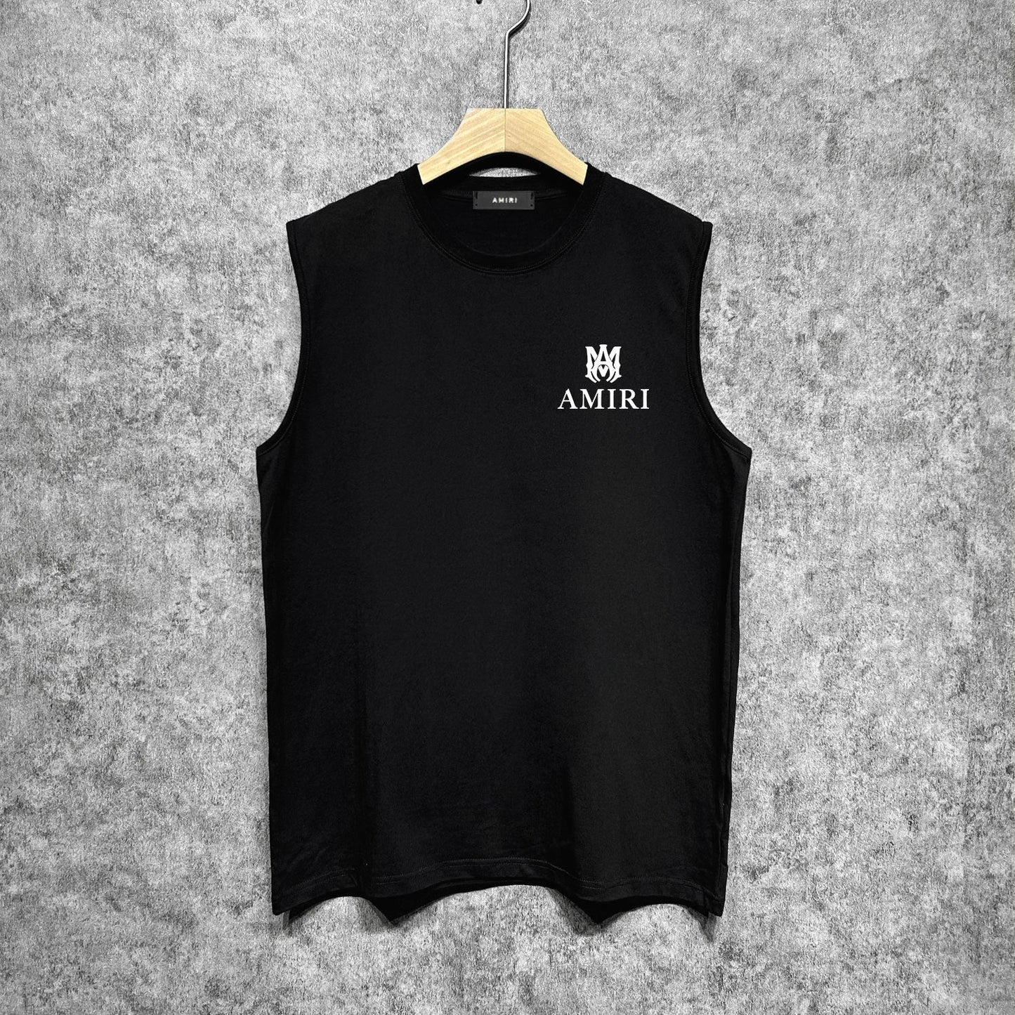 Amiri tank top small spider letter horizontal stripprinting