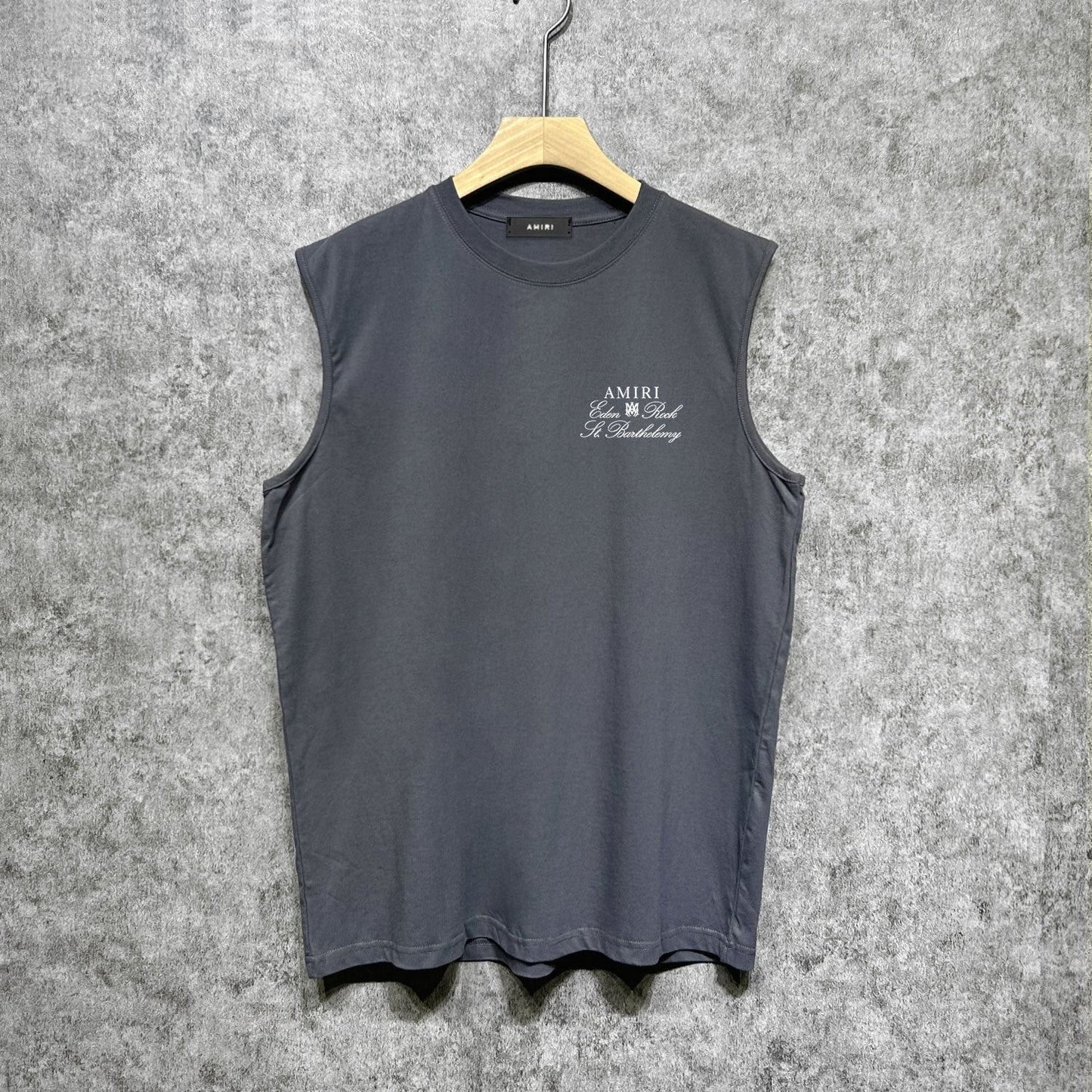 Amiri tank top sketch airplane letterprinting