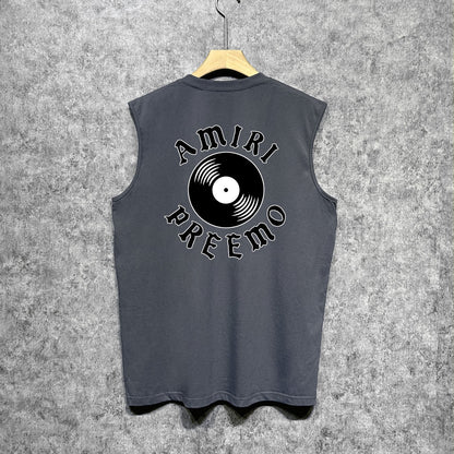 Amiri tank top radar sonic printing