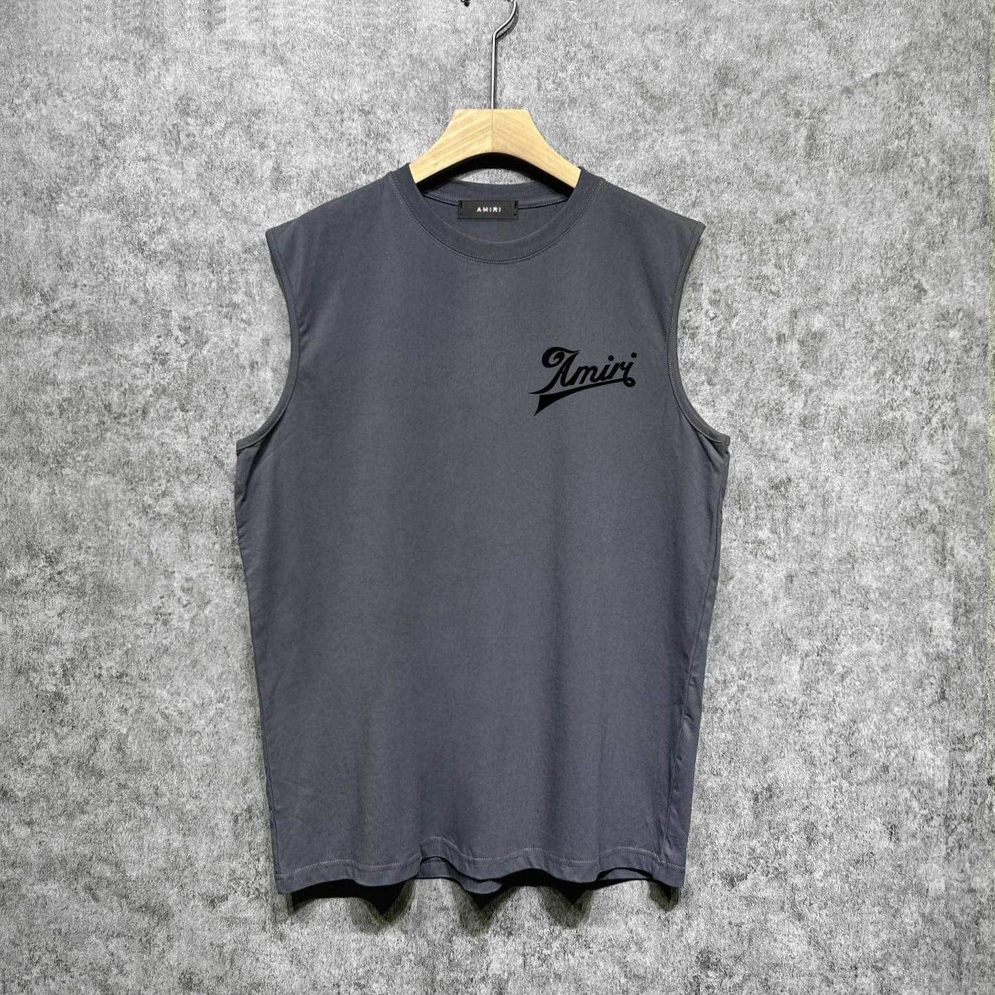 Amiri tank top slanted letter printing