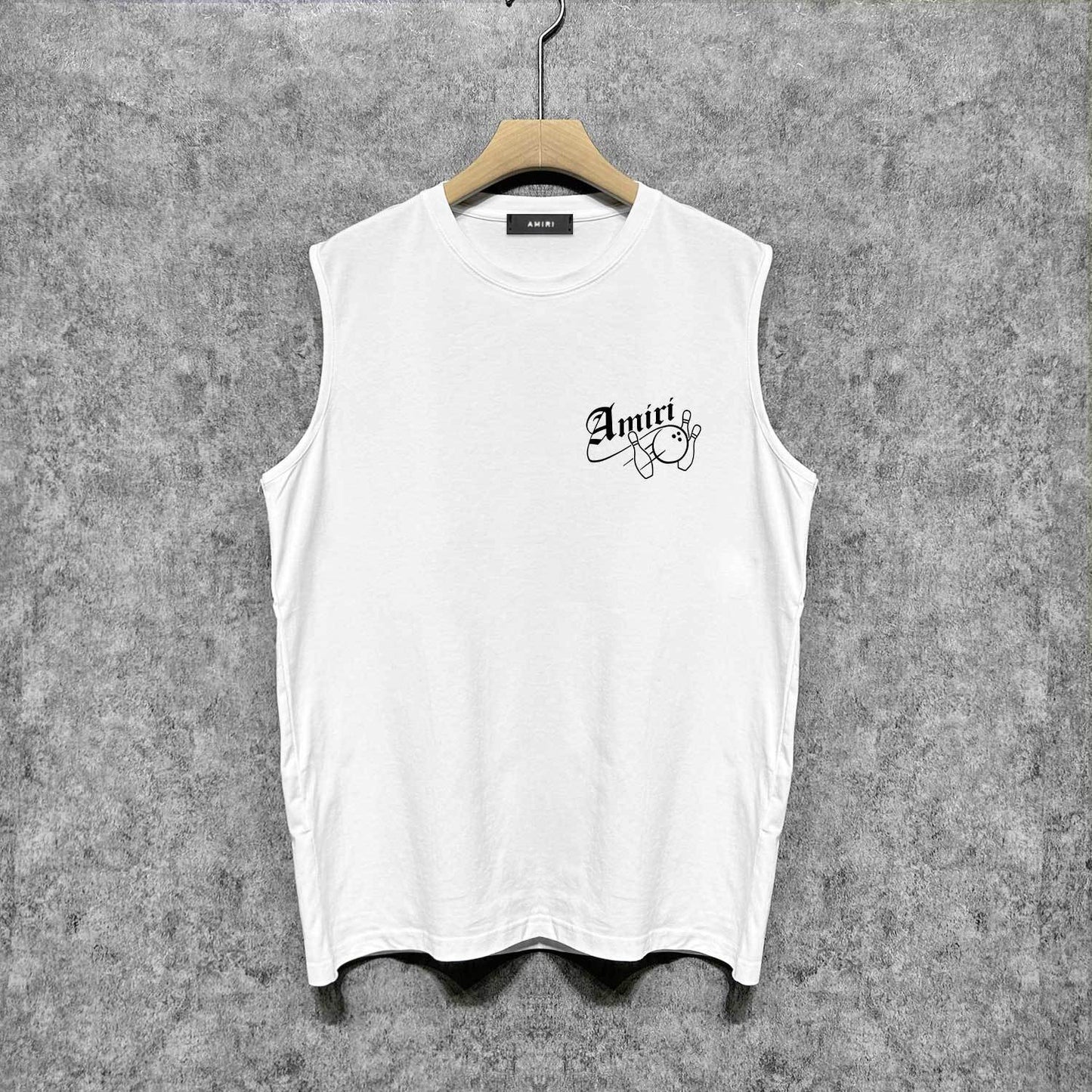Amiri tank top bowling print