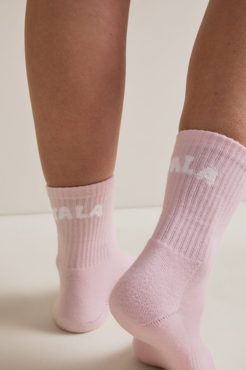 TALA Crew Logo Socks - Ballet Pink