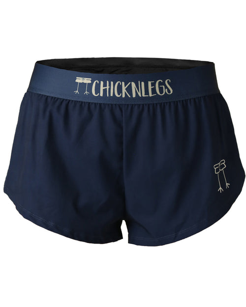 Women's Navy Blue 1.5" Split Shorts