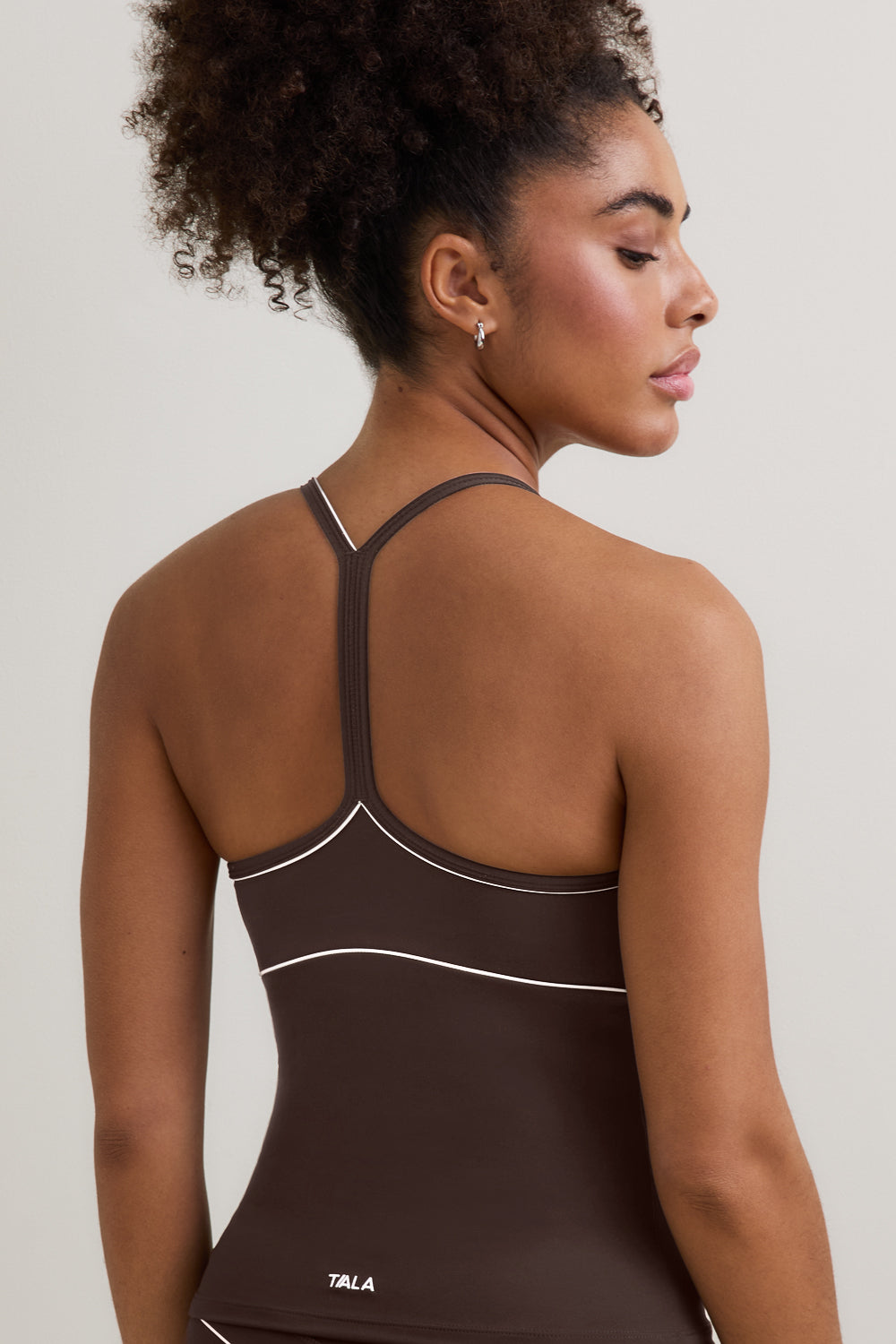 DayFlex Contrast Sweetheart Vest - Chestnut Brown