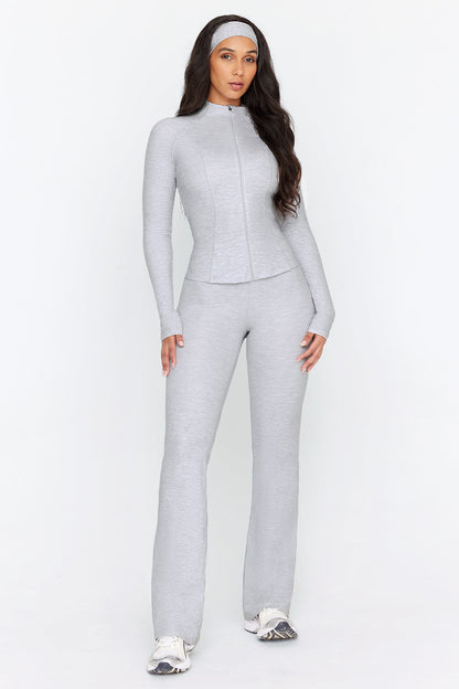 DayFlex Zip Through Jacket - Grey Marl