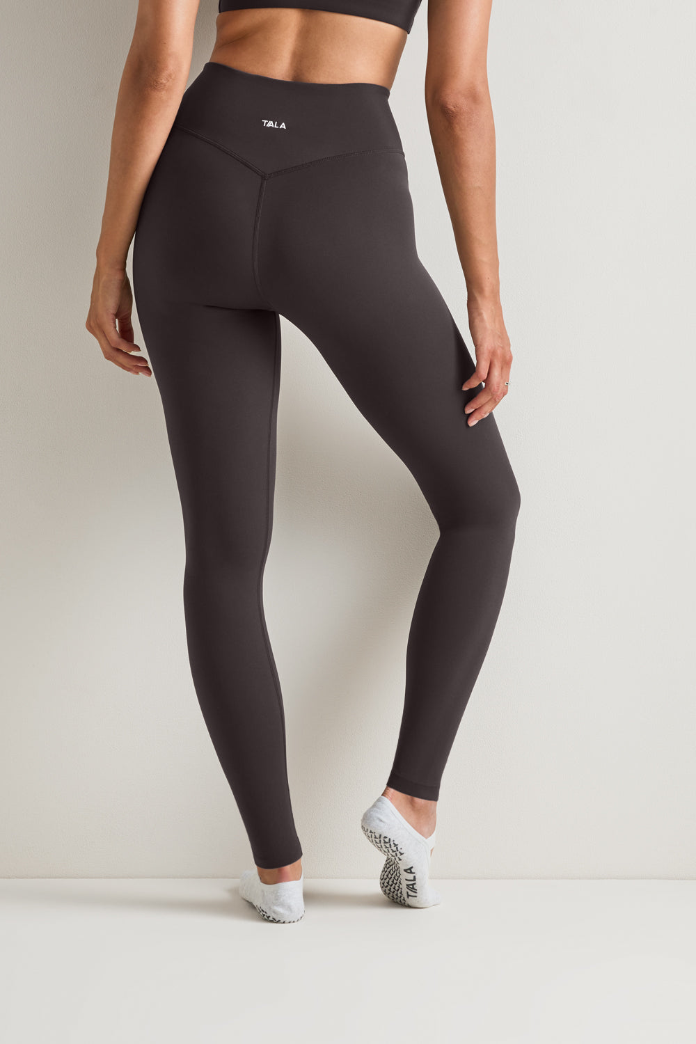 DayFlex Wrap High Waisted Legging - Cool Espresso