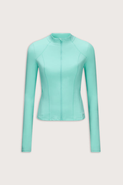 DayFlex Zip Through Sports Jacket - Aqua Blue