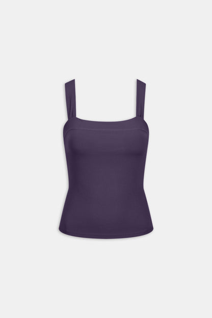 DayFlex Ruched Strap Vest - Purple Dusk