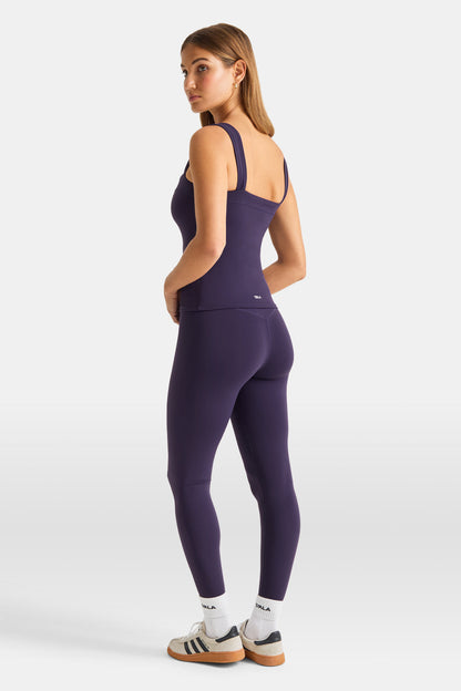 DayFlex Ruched Strap Vest - Purple Dusk