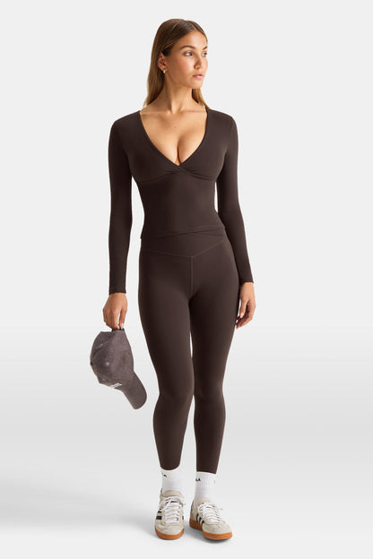 DayFlex V Neck Top - Americano