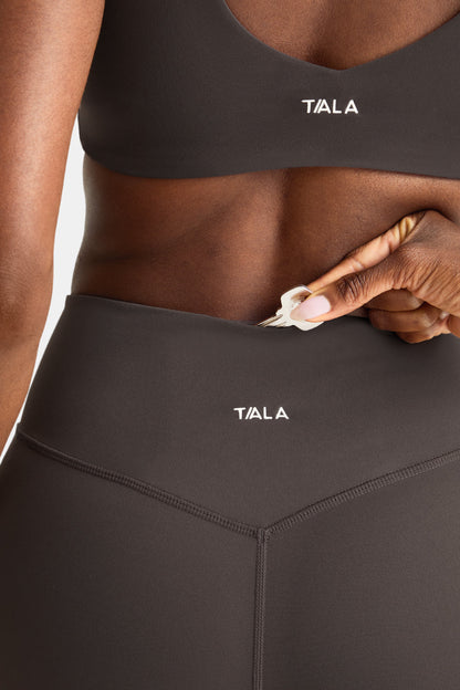 DayFlex Wrap Flared Yoga Pant - Mocha Brown