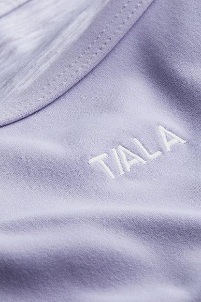DayFlex Double Layer Sports Bra - Lilac / Grey Marl