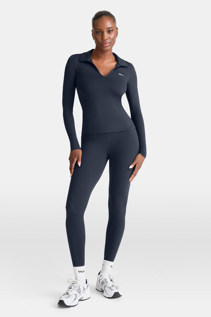 DayFlex Long Sleeve Lightweight Polo - Midnight Navy