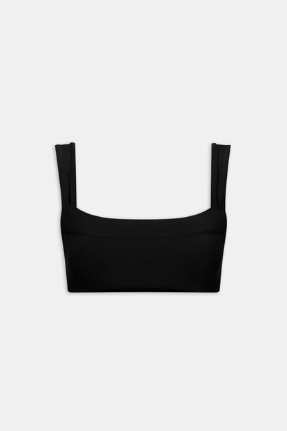 DayFlex Ruched Bandeau Sports Bra - Shadow Black