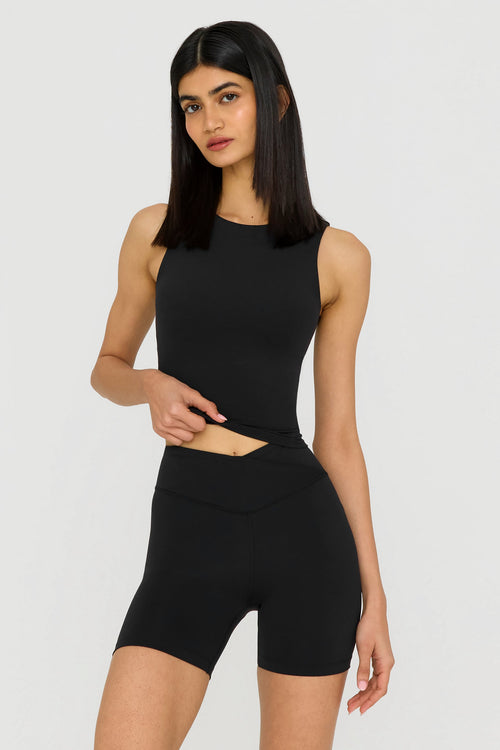 DayFlex Built-In Support Tank Top - Shadow Black