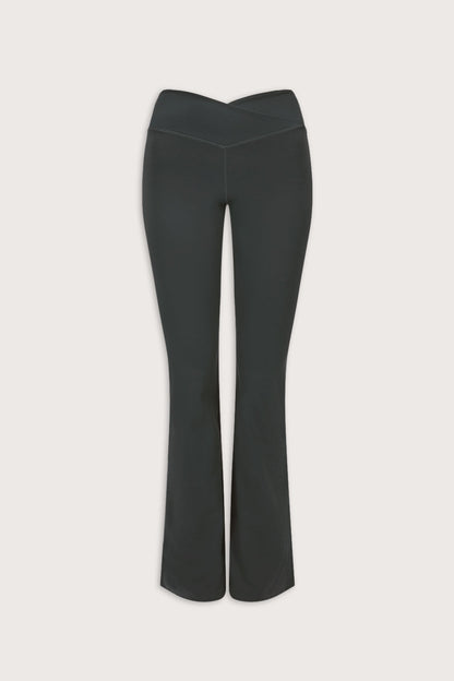 DayFlex Wrap Flared Yoga Pant - Slate Green