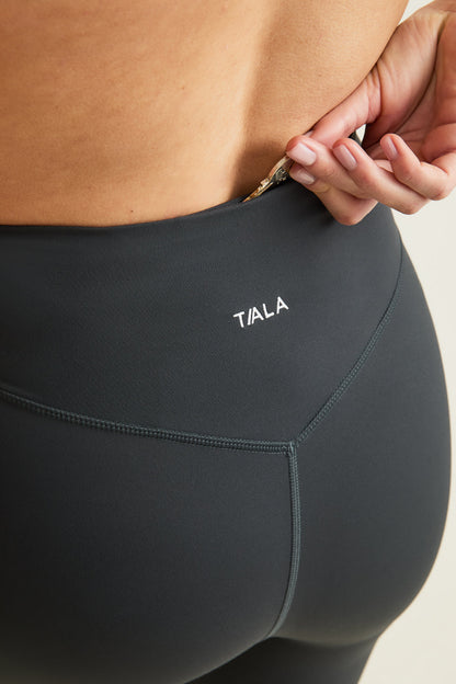 DayFlex Wrap High Waisted Legging - Slate Green