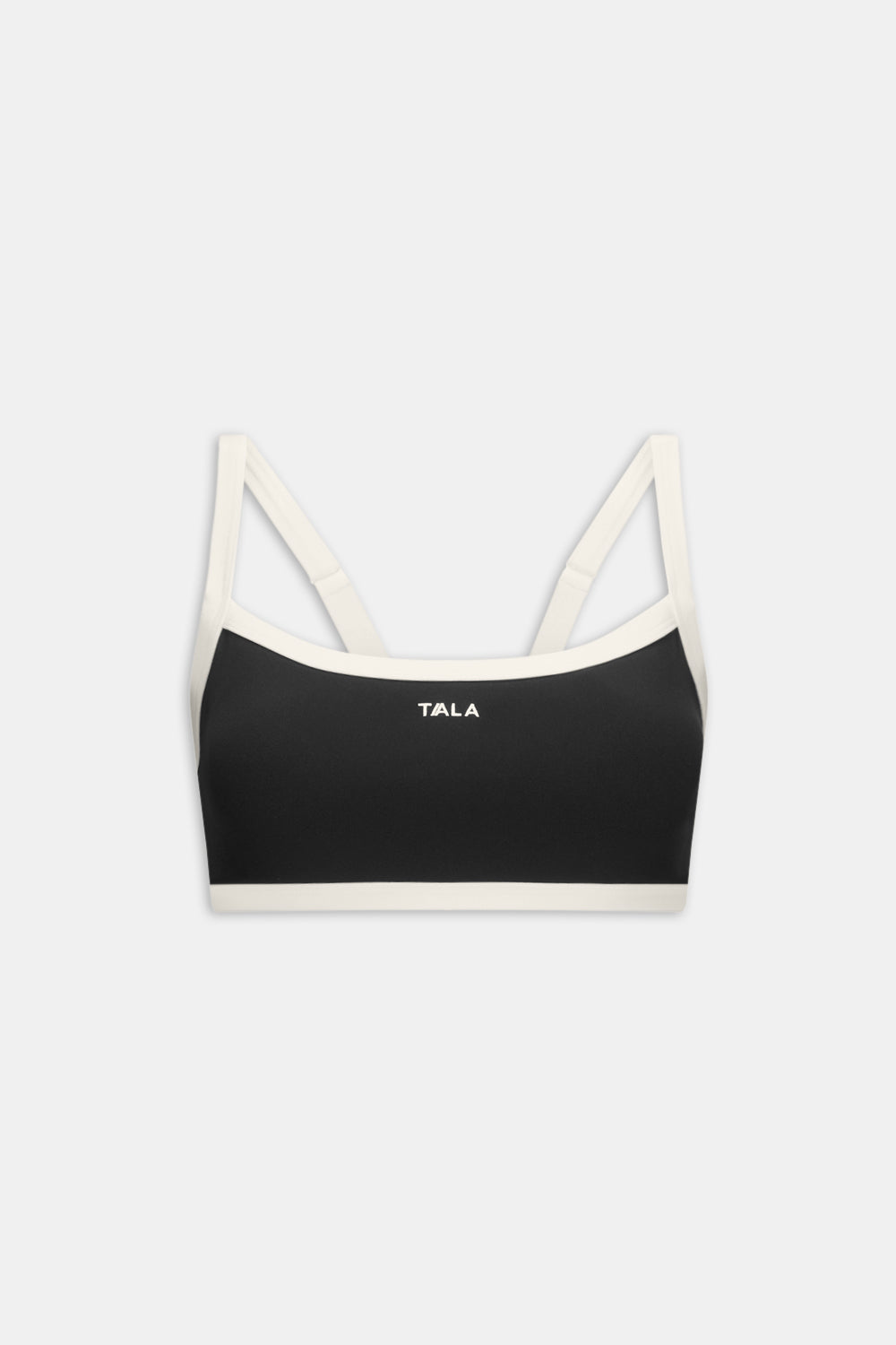 DayFlex Bandeau Sports Bra - Shadow Black / Ivory