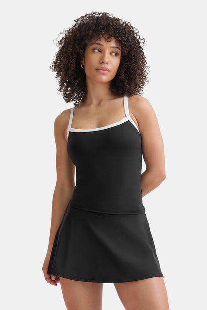DayFlex Built-In Support Bandeau Vest - Shadow Black