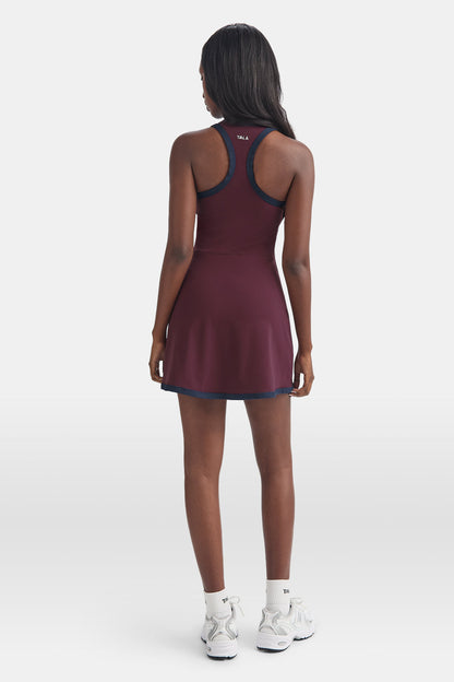 DayFlex Plunge Active Dress - Fig / Midnight Navy