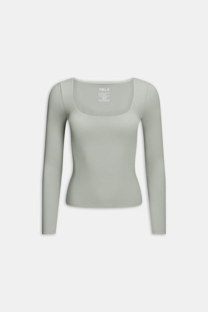DayFlex Scoop Neck Top - Soft Sage