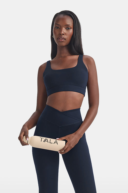 DayFlex Square Neck Sports Bra - Midnight Navy