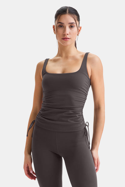 DayFlex Adjustable Side Tie Vest - Cool Espresso