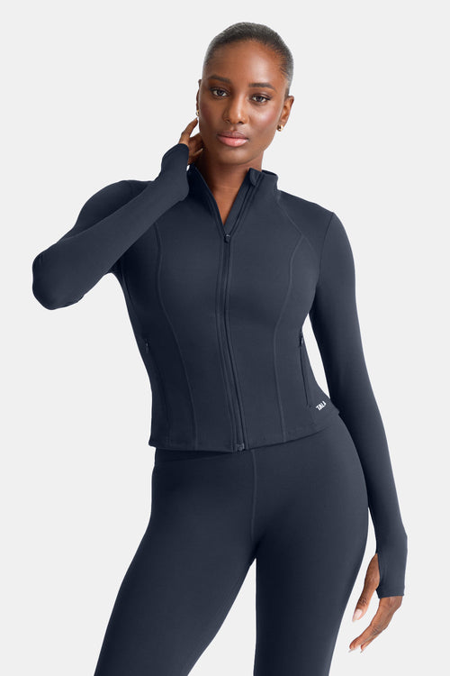 DayFlex Zip Through Sports Jacket - Midnight Navy